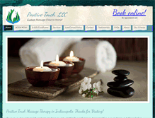 Tablet Screenshot of positivetouchmassagetherapy.com